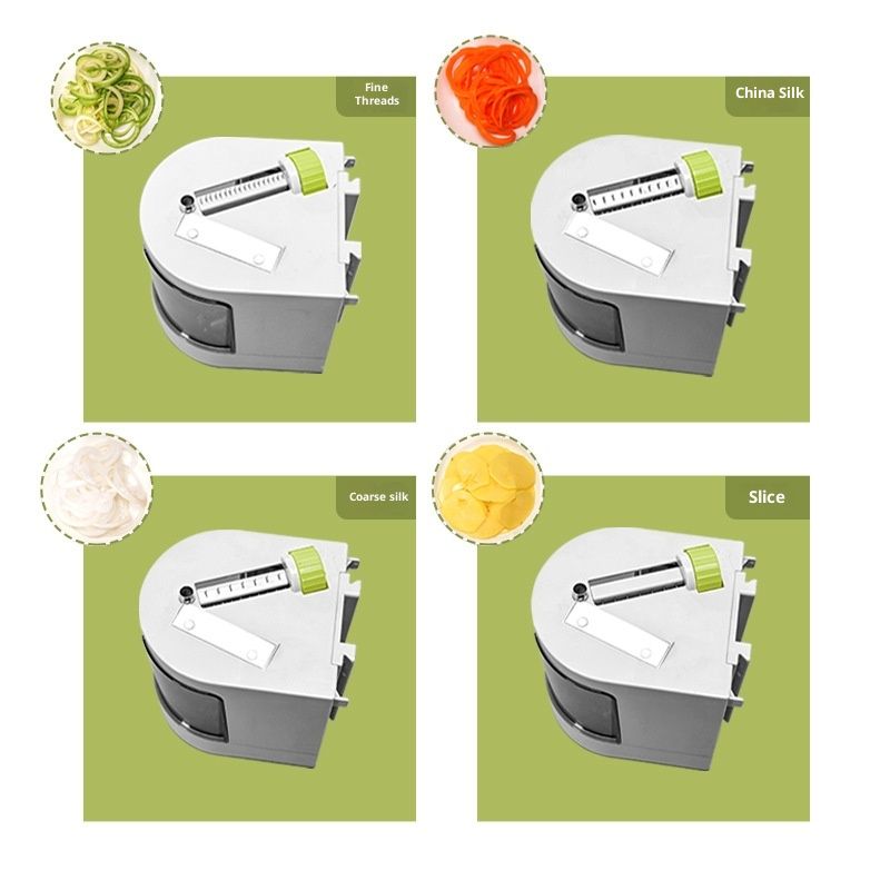 Vegetable Spiralizer Zucchini Noodles Maker – 4 Built-in Spiral Slicer Blade for Veggie Spaghetti Paste - Image 3