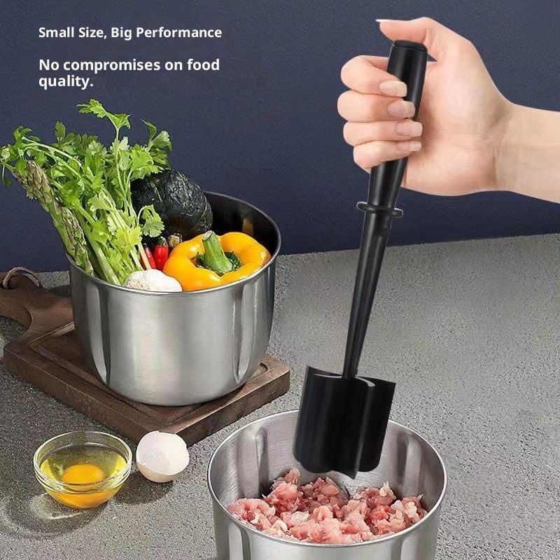 2 Pcs Meat Chopper, Upgrade Hamburger Smasher, Premium Heat Resistant Meat Masher for Ground Beef, Ground Turkey and More, Non Stick Mix Grinder - Image 2