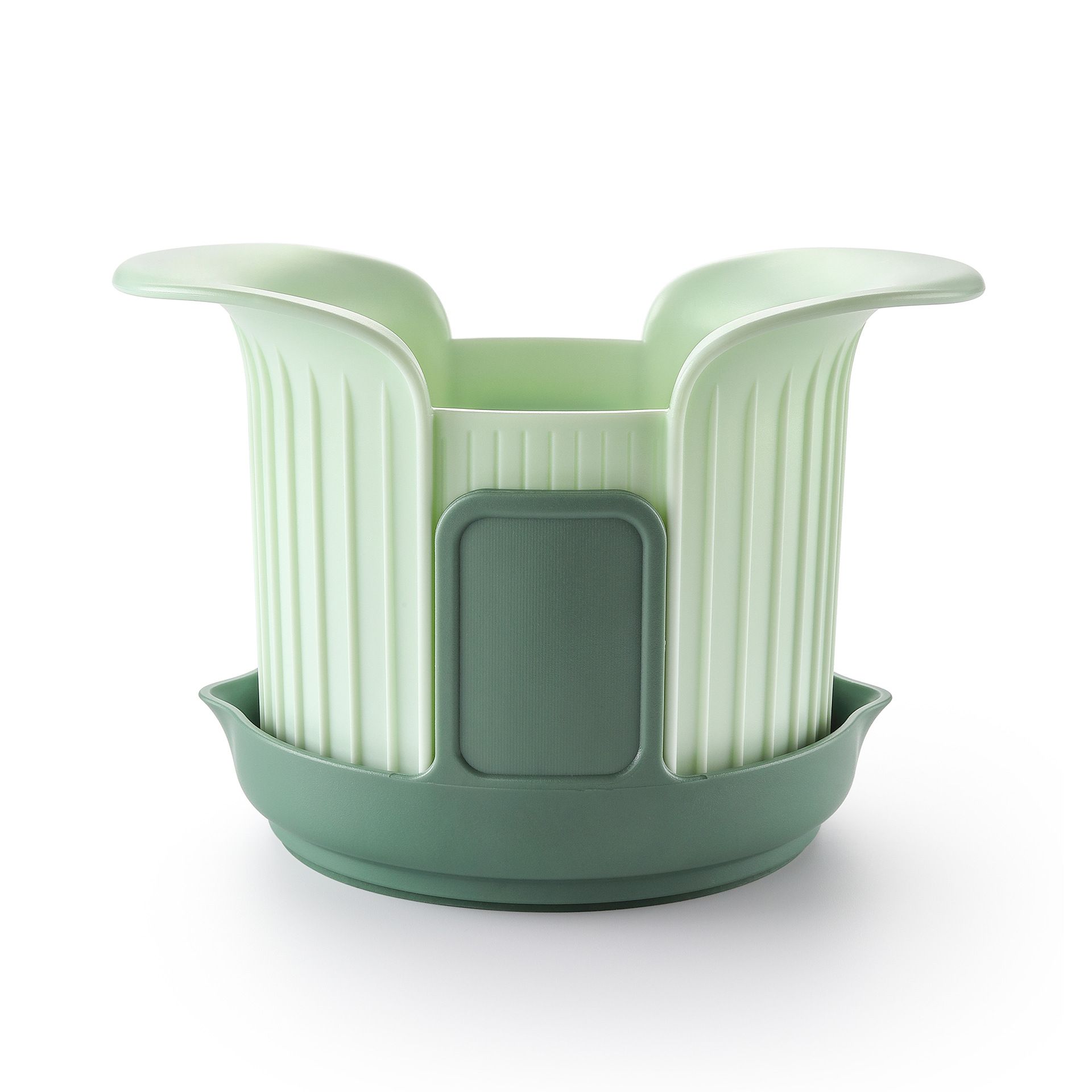 Fruit Slicer, 8 Slices Heavy Duty Apple Cutter with Stand, Apple Corer&Tomato Slicer with Comfort Handle，Up to 3.8 IN Apples, The new apple slicer and corer also comes with tomato cutting blades - Image 1