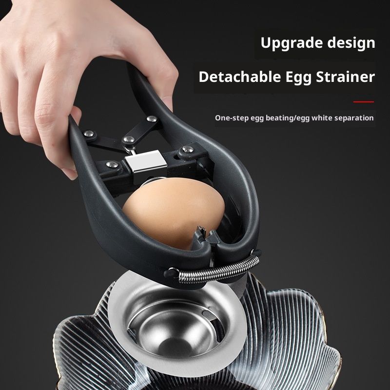 Stainless Steel Egg Separator Automatic Egg Cracker for Raw Egg White Separator Tool Handheld Egg Opener Easy Eggshell Cutter Creative Kitchen Gadget Tool - Image 3