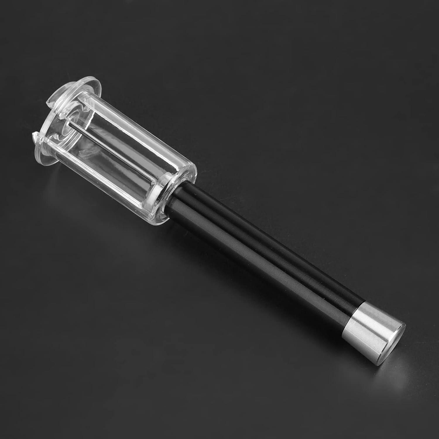 4 in 1 Wine Opening Set,Air Pressure Pump Wine Bottle Opener,Easy Cork Remover Corkscrew,Corkscrew Wine Opener Wine Opener Aluminum Alloy Handle(black) - Image 3