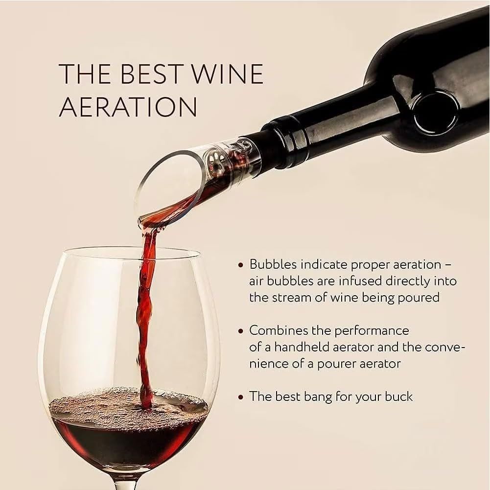 4 in 1 Wine Opening Set,Air Pressure Pump Wine Bottle Opener,Easy Cork Remover Corkscrew,Corkscrew Wine Opener Wine Opener Aluminum Alloy Handle(black) - Image 4