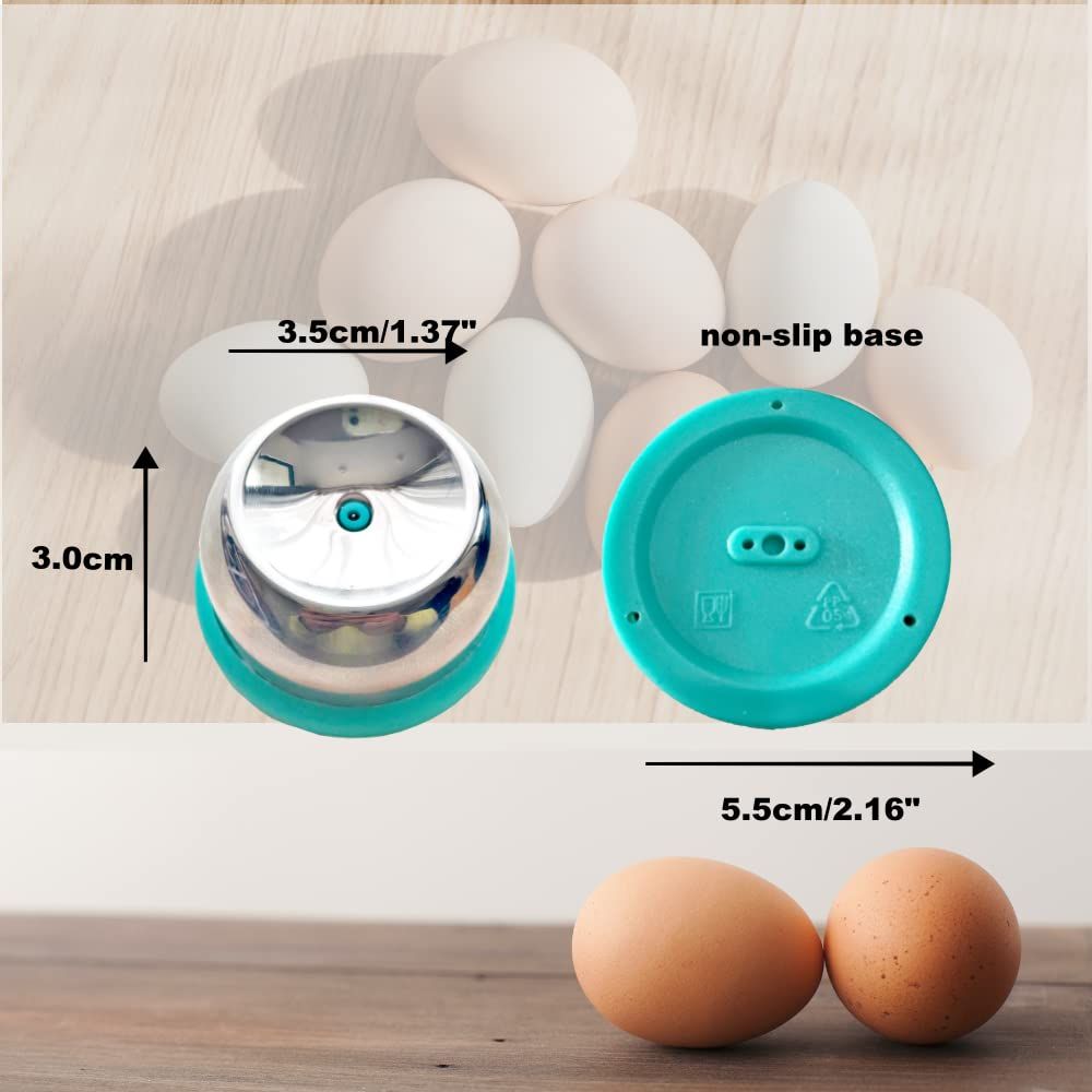 Stainless Steel Egg Piercer With Sturdy Base, Egg Hole Puncher to Get Good Hard Boiled Eggs, 2 Pcs - Image 5
