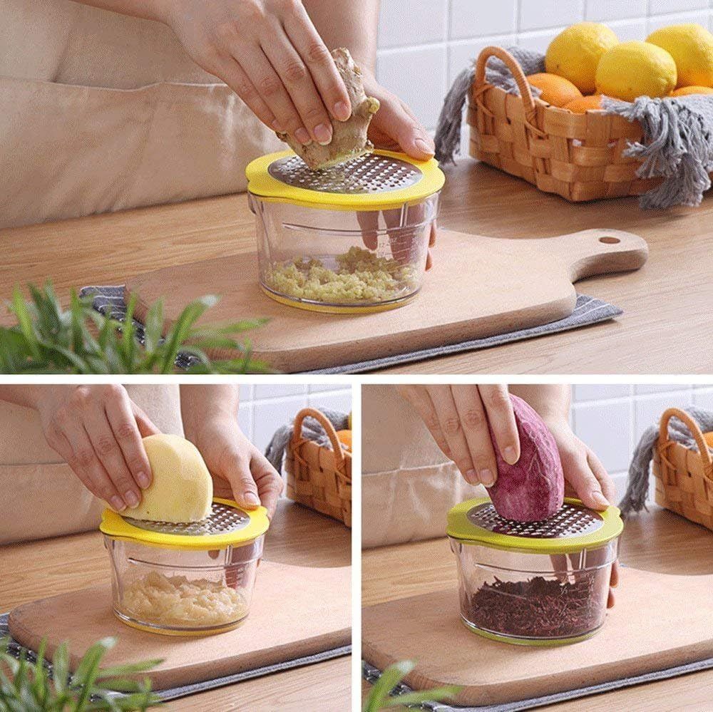 2-in-1 Corn Stripper and Peeler Tool with Bowl, Quick & Safe Corn Kernel Cutter for Shucking Corn on Cob, Comes with Non-Slip Safety Handle (Yellow) - Image 2