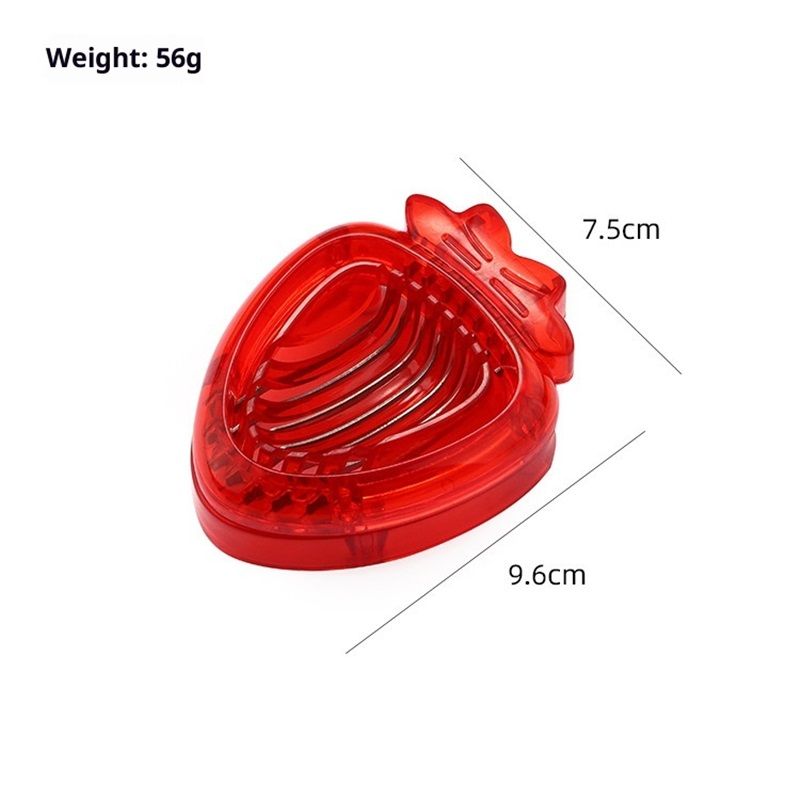 Red Strawberry Slicer,Cup Slicers | Egg Slicers | banana slicers | Strawberry Cutter | Quickly Making Fruit Vegetable,Stainless Steel Blade Kitchen Tools2pcs - Image 5