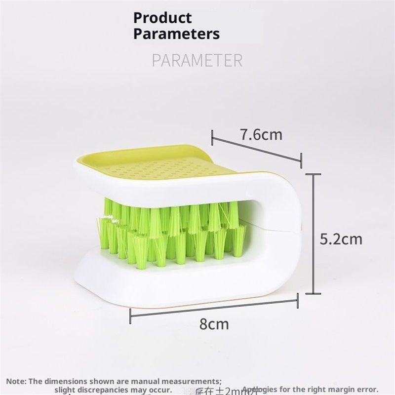 2Pcs Blade Brush Knife Cleaner Non-Slip Cutlery Cleaner Brush Kitchen Washing Chopsticks Knife and Fork Brush green - Image 5