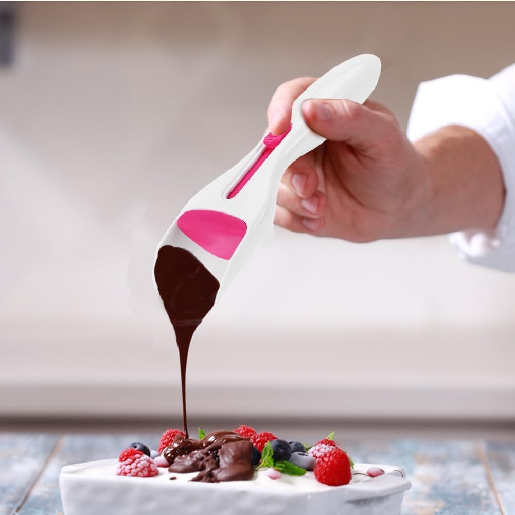 2pcs Cupcake Scoop, Cupcake Batter Scoop Batter Dispenser Sliding Button Dispenses DIY Bakeware Measuring Equal Amounts Kitchen Gadget Baking Tool Flour Distribution Silicone Plunger - Image 3