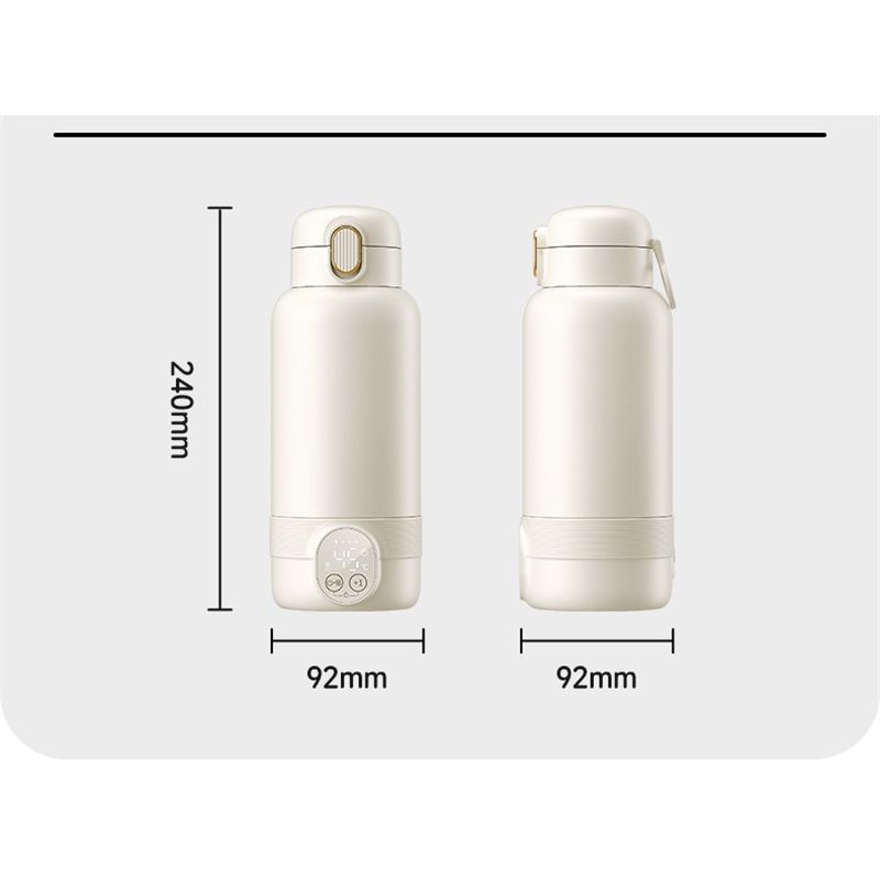 Portable Bottle Warmer for Travel, Fast Heating in for Breast Milk and Formula, with LED Display, Large Capacity, Baby Bottle Warmer with Temperature Control - Image 5