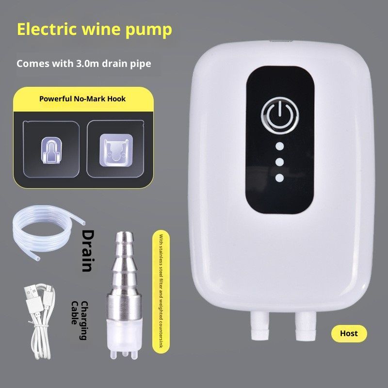 Portable Food Grade USB Electric Auto Siphon self priming Pump for bottling Home Brew Wine,Beer,Beverages and Kombucha,Rechargeable Wine Transfer Pump Kit with 3m hose,No Mess Leak - Image 1