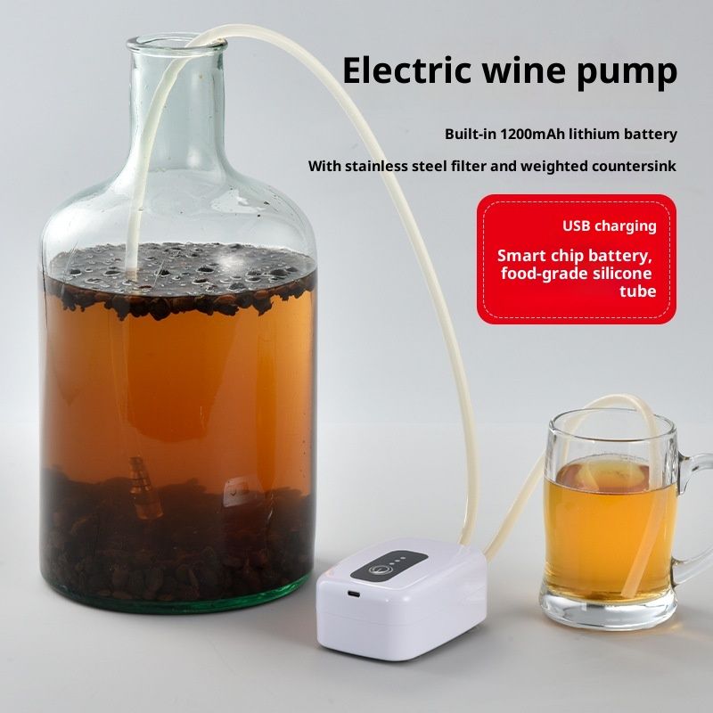 Portable Food Grade USB Electric Auto Siphon self priming Pump for bottling Home Brew Wine,Beer,Beverages and Kombucha,Rechargeable Wine Transfer Pump Kit with 3m hose,No Mess Leak - Image 5
