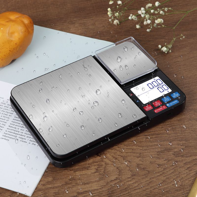 Dual Platform Digital Kitchen Scales, Food Scales with Two Precision, for Baking Cooking Coffee Jewelry, with Stainless Steel（195*140*27mm） - Image 2