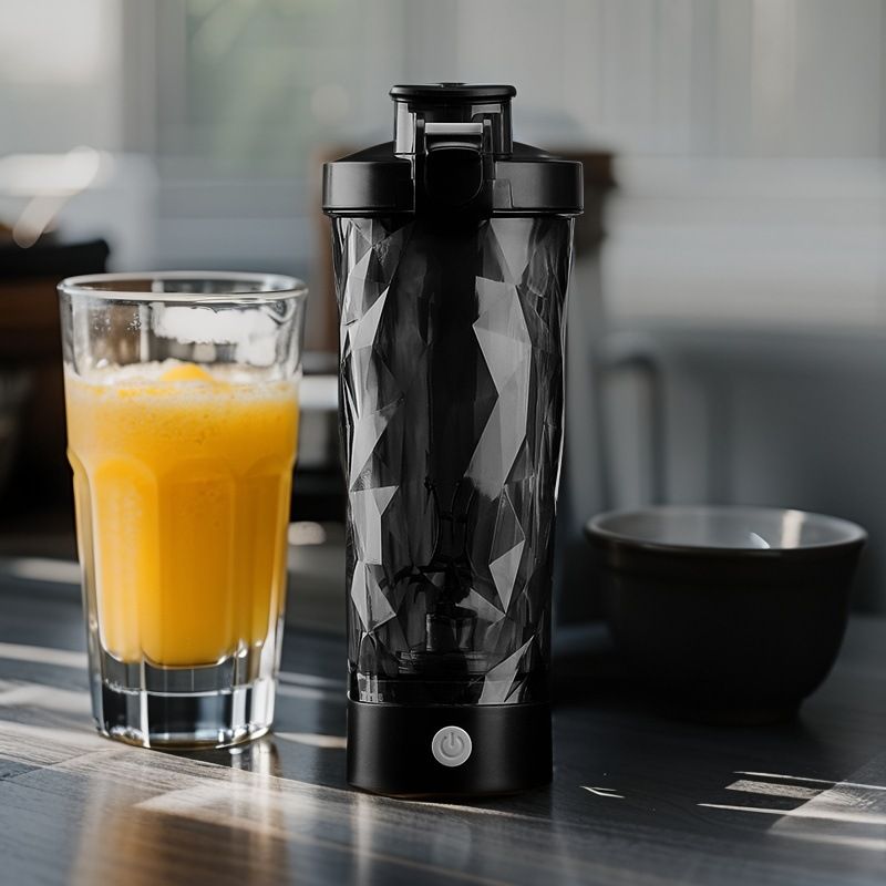 Premium Electric Protein Shaker Bottle, Made - BPA Free -601-700ml Vortex Portable Mixer Cup/USB Rechargeable Shaker Cups for Protein Shakes - Image 2