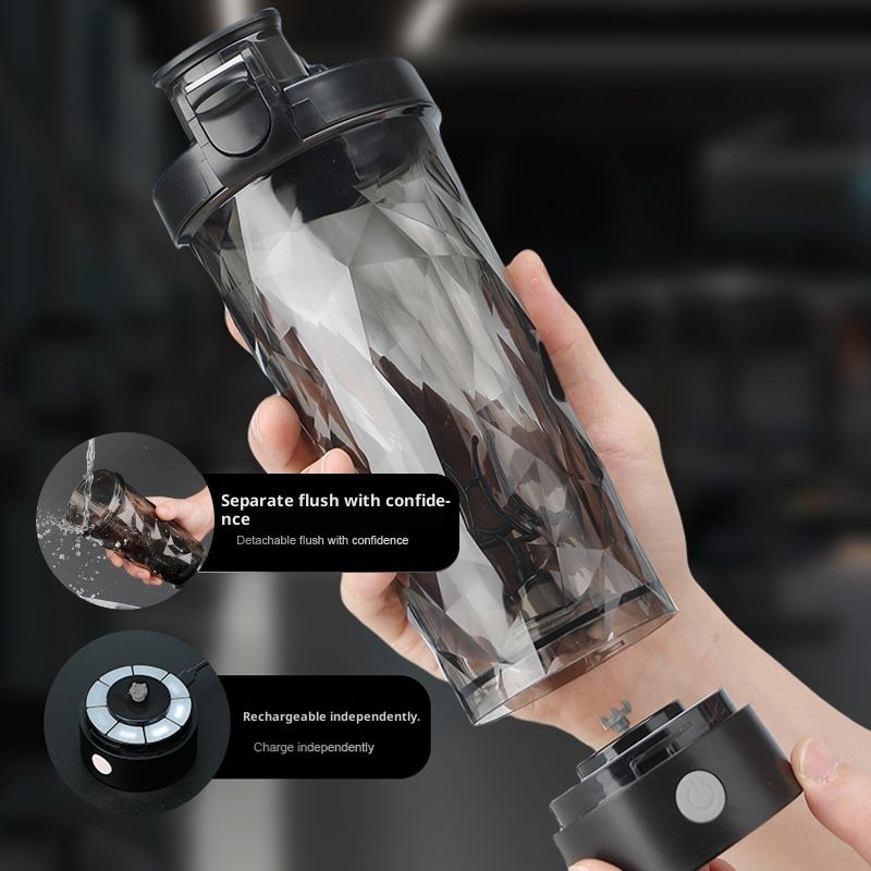 Premium Electric Protein Shaker Bottle, Made - BPA Free -601-700ml Vortex Portable Mixer Cup/USB Rechargeable Shaker Cups for Protein Shakes - Image 4