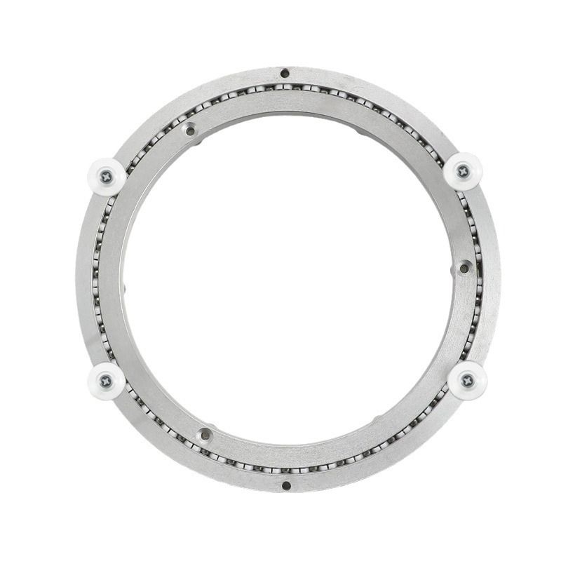 9.8 Inch Mute Lazy Susan Bearing Base -77-130 pounds Capacity Aluminum Heavy Duty Lazy Susan Turntable Mechanism Kit for Smooth Rotation, Universal Hardware for DIY Furniture(Base Only) - Image 1