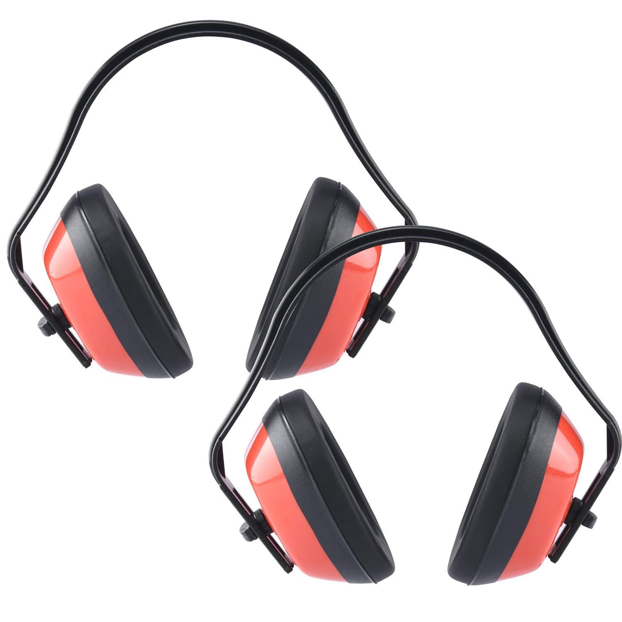 Adjustable Safety Earmuffs for Noise Reduction, Ear Protection, Pack of 2, Industrial Safety Ear Muff（red） - Image 1