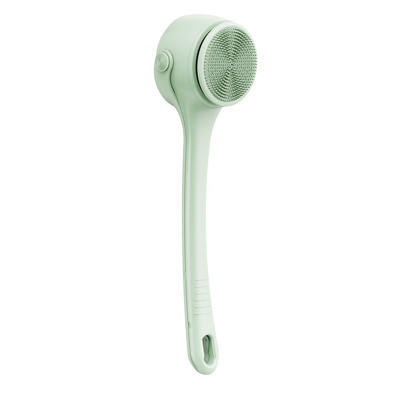Electric Body Brush Back Scrubber for Shower, Auto Spinning Exfoliating Massage Bath Brush Rechargeable, Dual Long Handle, Deep Cleansing, Waterproof, Rotating Body Brushes with 4 Brush Heads - Image 1