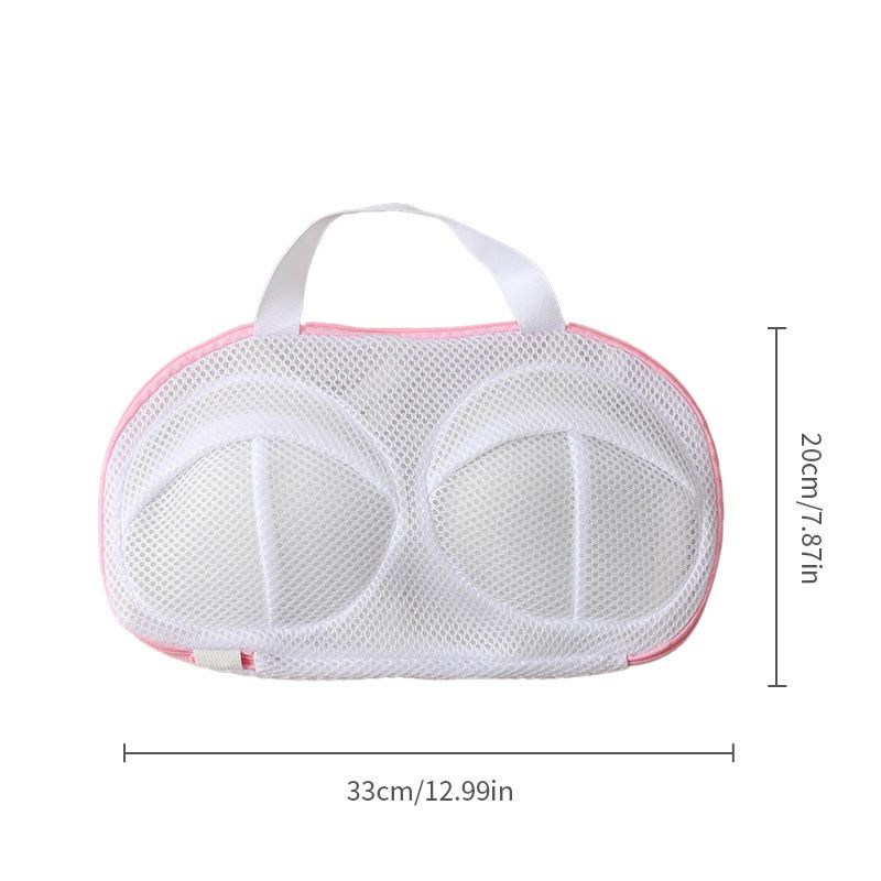 Bra Washing Bags for Laundry - 6 PCS, Lingerie Bag Underwear Brassiere Washing Bags with Zipper for Women Laundry Storage (thicken-Pink 6 pack，33*20cm) - Image 5
