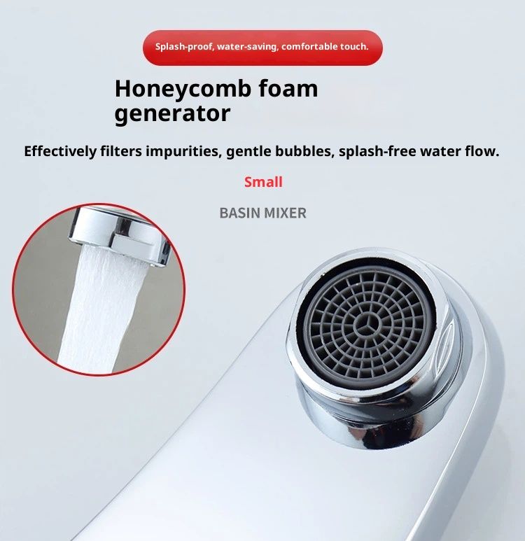 Touchless Bathroom Sink Faucet, Motion Automatic Sensor Faucet with Hole Cover Plate, Chrome for Water Bath Commercial Lavatory Farmhouse - Image 5