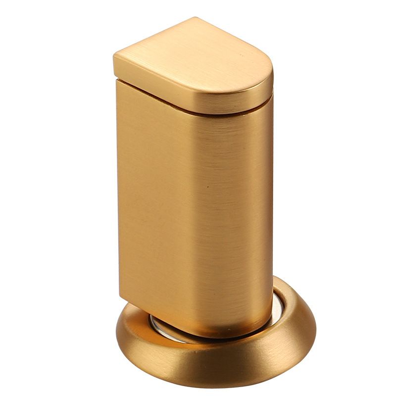 Windproof Magnetic Door Stoppers No Drilling Door Stop Strong Magnet Keep Door Open Door Catch Holder Wall Protect with Screws and 3M Adhesive, Matte Gold, 1 Pack - Image 1