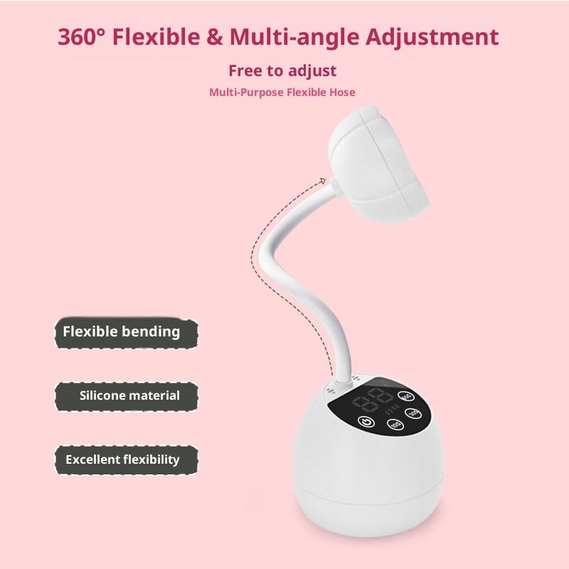 UV LED Nail Lamp Cordless Mini UV Light for Gel Nails Tips,Portable Hands Free Flash Cure Light,USB Rechargeable Nail Dryers with Sensor & 3 Timers,Rotatable Gooseneck Manicure Gel Polish Lamp - Image 2