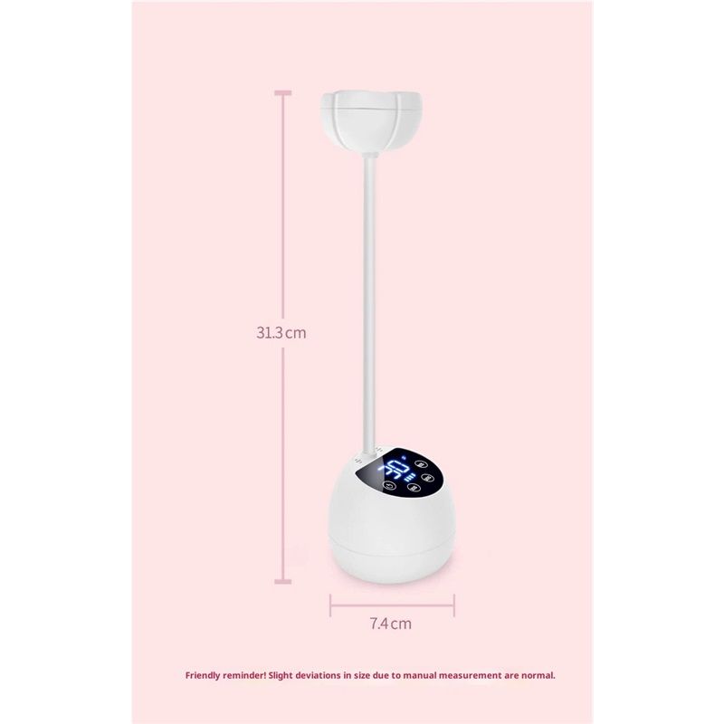 UV LED Nail Lamp Cordless Mini UV Light for Gel Nails Tips,Portable Hands Free Flash Cure Light,USB Rechargeable Nail Dryers with Sensor & 3 Timers,Rotatable Gooseneck Manicure Gel Polish Lamp - Image 5