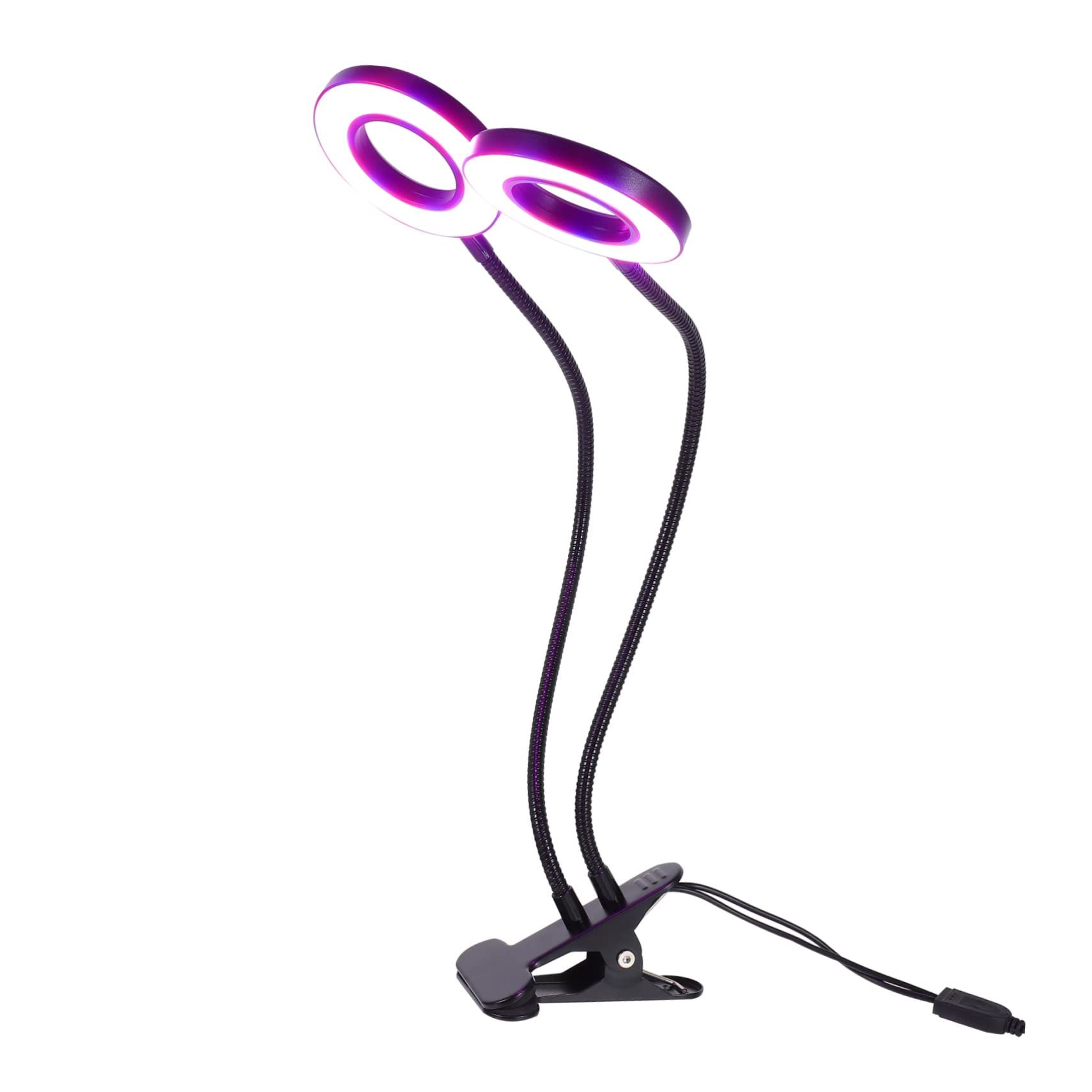 Grow Lights for Indoor Plant, LED Grow Light with Clip, Upgrade LEDs Clip On Plant Lights, Full Spectrum LED Plant Growing Lamp with 3 Modes , Auto Timer 3/9/12H - Image 1