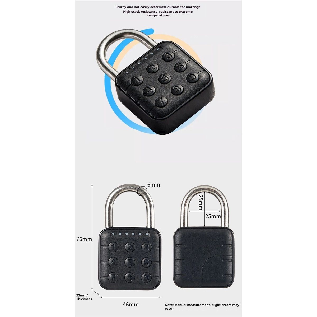 Combination Lock, Combination Lock for Locker, Locker Lock & Gym Locker Lock - High Security, Easy to Use for Gym, School, Travel, Outdoor - Image 4