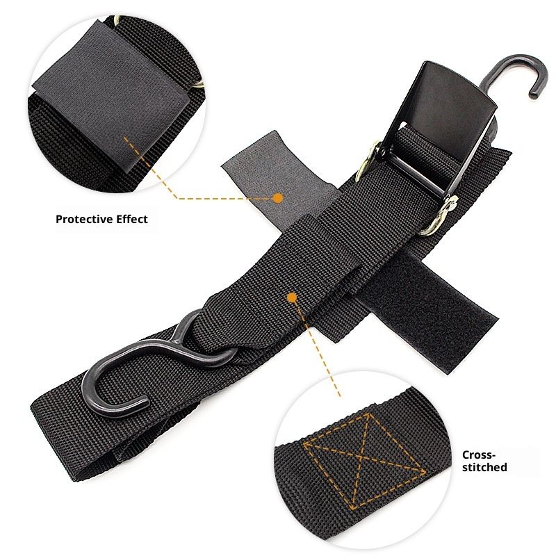 Transom Tie Down Straps – Heavy-Duty Boat Trailer Straps for Bass Boats, Jet Skis & More, Secure Fit, Easy to Use - Marine Boat Accessories - Image 2