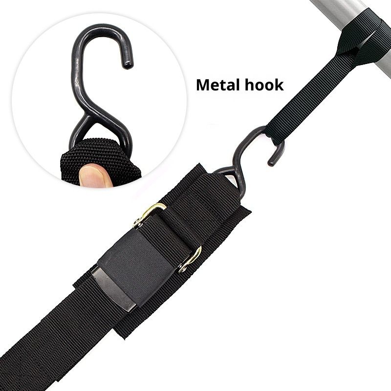 Transom Tie Down Straps – Heavy-Duty Boat Trailer Straps for Bass Boats, Jet Skis & More, Secure Fit, Easy to Use - Marine Boat Accessories - Image 3