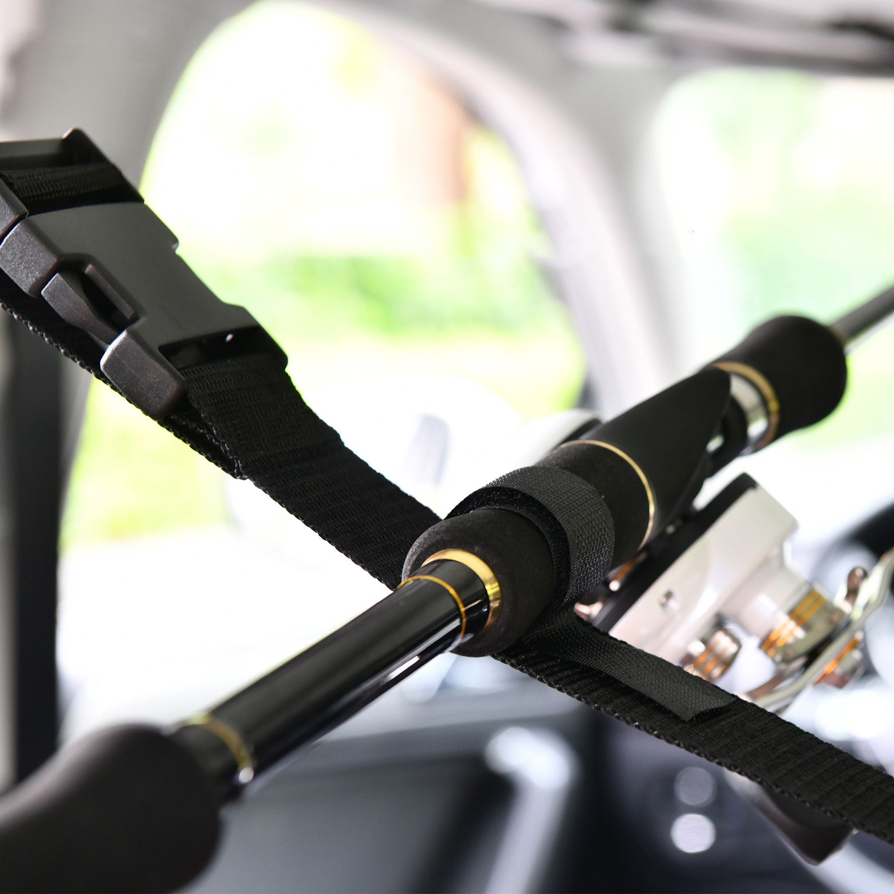 VRC Vehicle Rod Carrier, Car Fishing Rod Holder, 2 Nylon Straps 14.9 