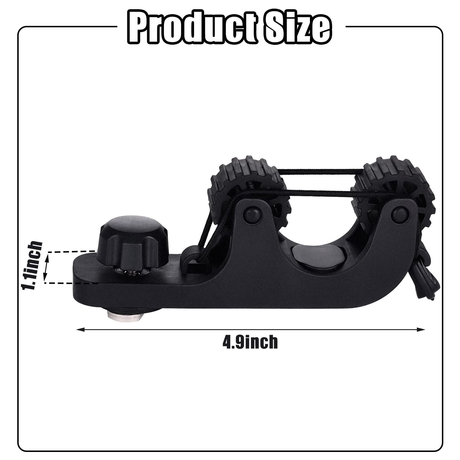 Kayak Paddle Holder, Save Kayak Track Space, Fishing Net, Fishing Poles Holder for Fishing, Track Mount Accessories 2pcs - Image 4