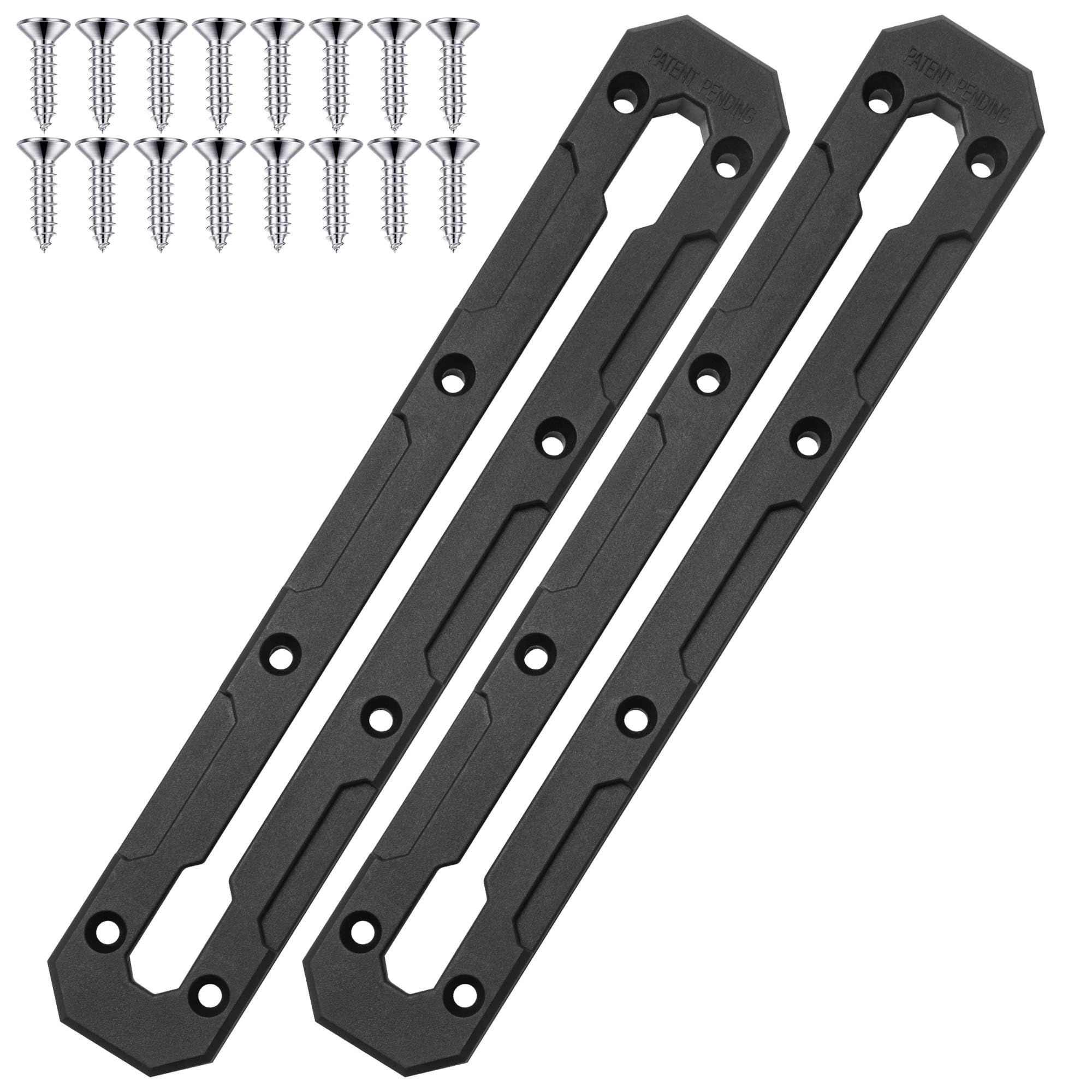 Kayak Track Mount, Kayak Rail Track, Kayak Low Profile Gear Track Accessories for Fishing Rod Holder, Cup Holder, Paddle Holders, Anchor Cleats (9 in, 4 Pieces) - Image 1