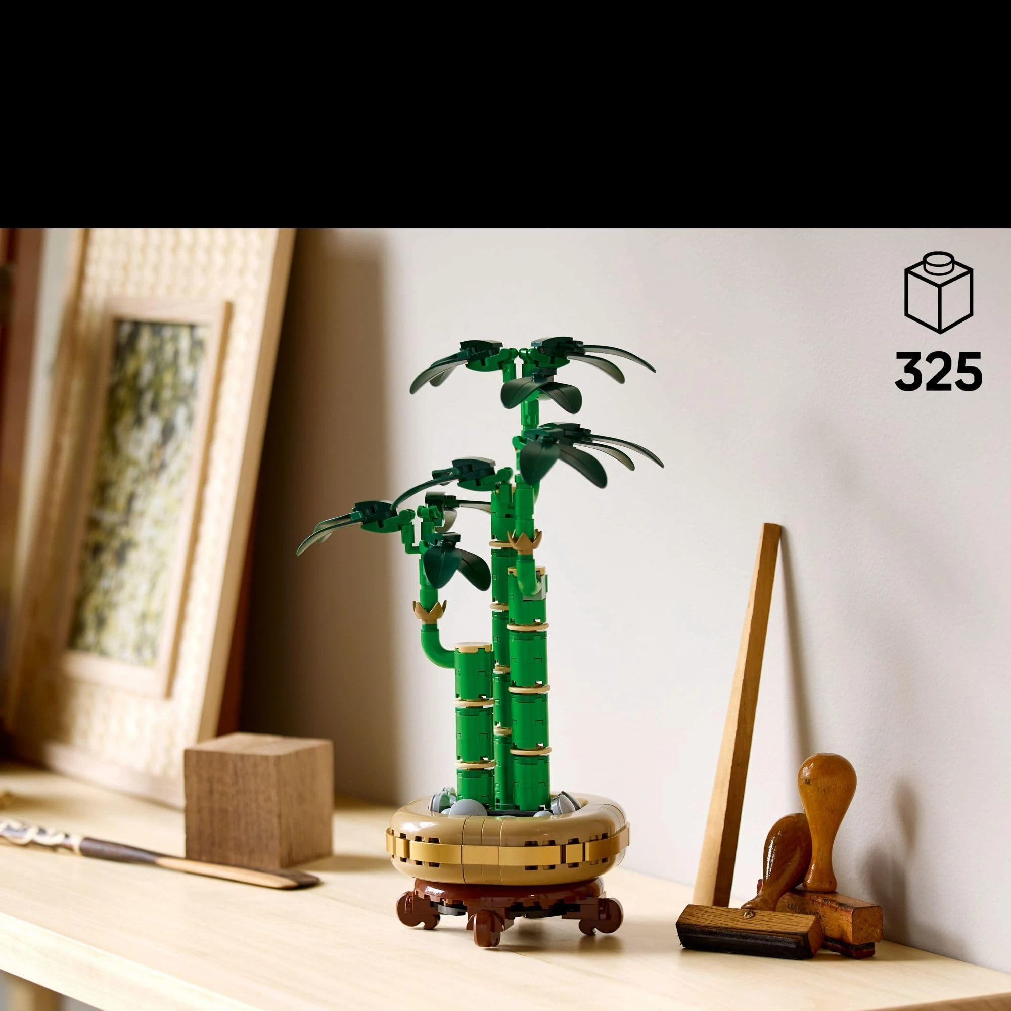 Botanicals Lucky Bamboo Building Set - Artificial Plant for Indoor Home Décor, Adults Ages - Fake Plant Decoration for Table, Desk, Office - Gift for Birthdays， 325 particles - Image 2