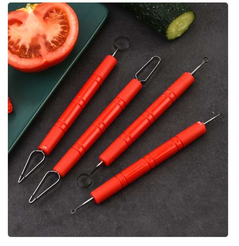 5 Pieces Fruit Carving Tool Fruit Sculpting Tool Stainless Steel Clay Sculpting Tool Pottery Sculpting Tool Clay Carving Tool Pottery Carving Tool Clay Molding Tool Pottery Molding Tool - Image 2