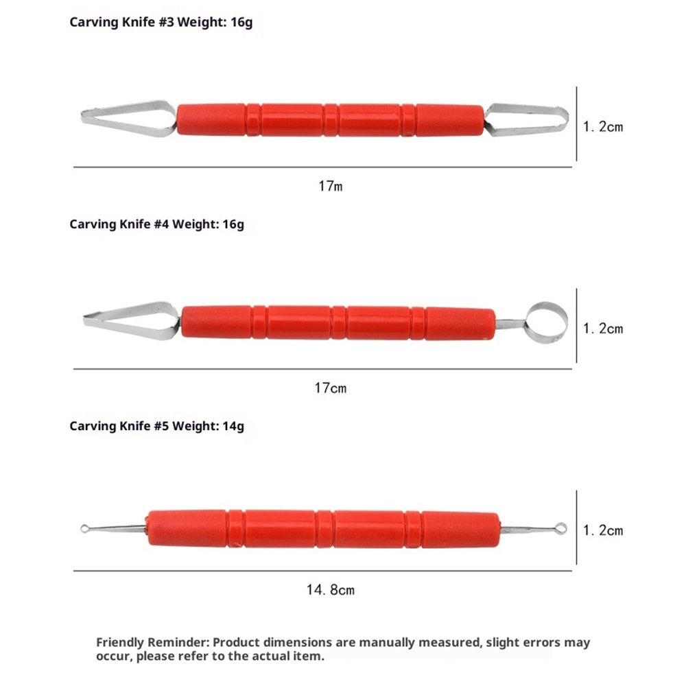5 Pieces Fruit Carving Tool Fruit Sculpting Tool Stainless Steel Clay Sculpting Tool Pottery Sculpting Tool Clay Carving Tool Pottery Carving Tool Clay Molding Tool Pottery Molding Tool - Image 5