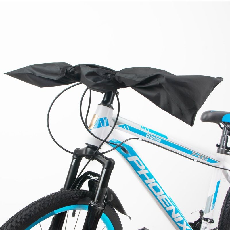 Protective Cover for E-Bike Display and Handlebar Protection, Polyester, Black, Protection Against Wet, Dust and Dirt, for Handlebars - Image 2