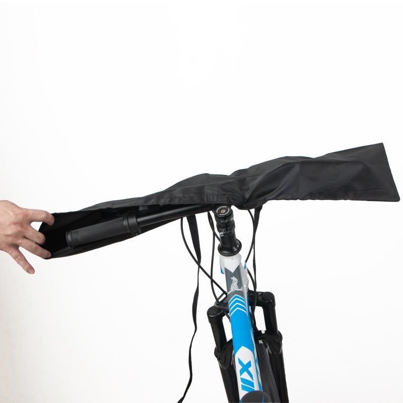 Protective Cover for E-Bike Display and Handlebar Protection, Polyester, Black, Protection Against Wet, Dust and Dirt, for Handlebars - Image 4