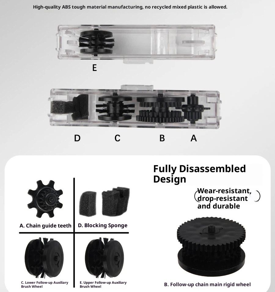 Bike Chain Clearer - Cleaning Tool Scrubber with Rotating Brushes - Bicycle Clean Tool for Cleaning Bicycle Chain - Image 5