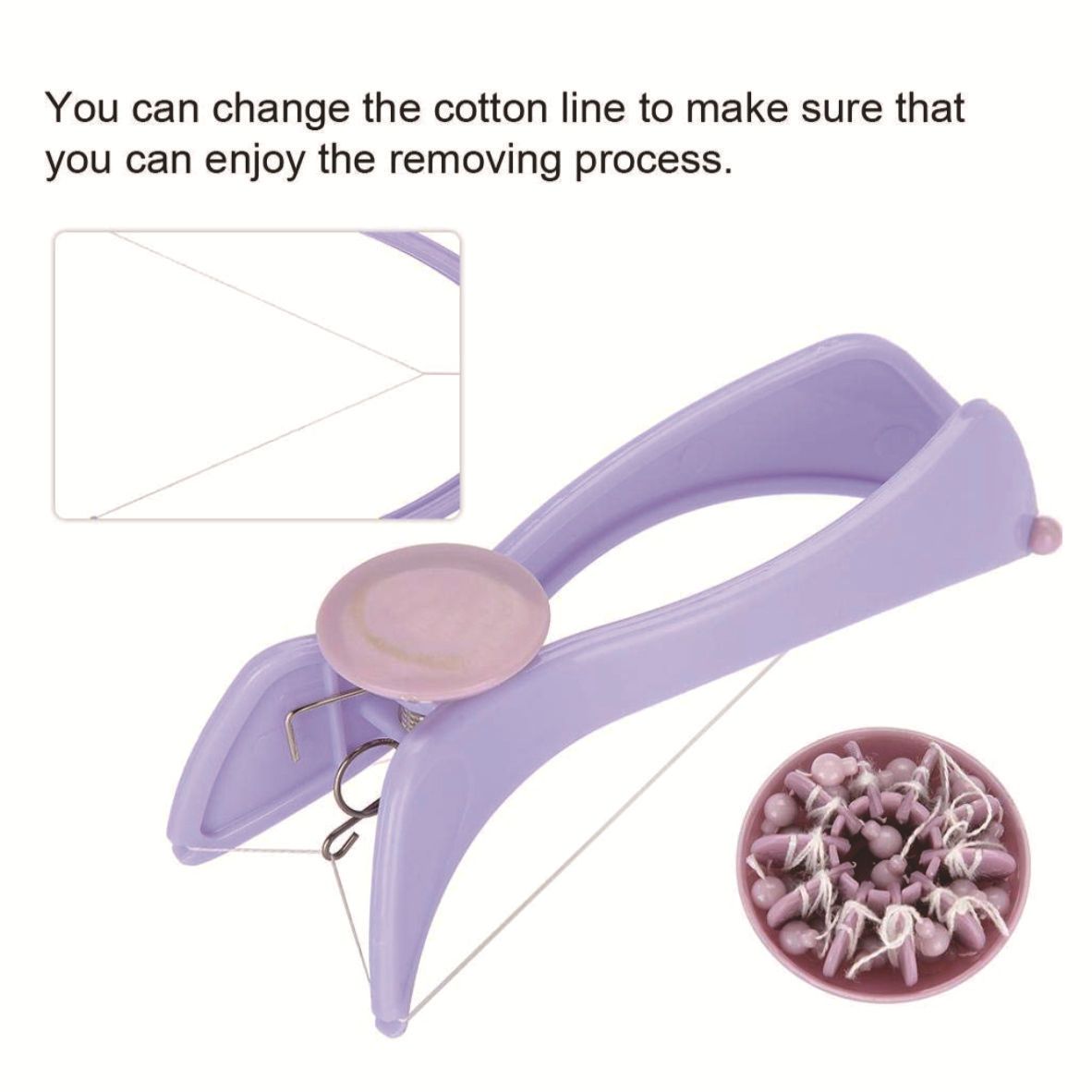 Facial Hair Removal for Women, with Threading Removal Tool, Portable Size for Facial, Neck Hair（ 19.5x8.5x5cm） - Image 3
