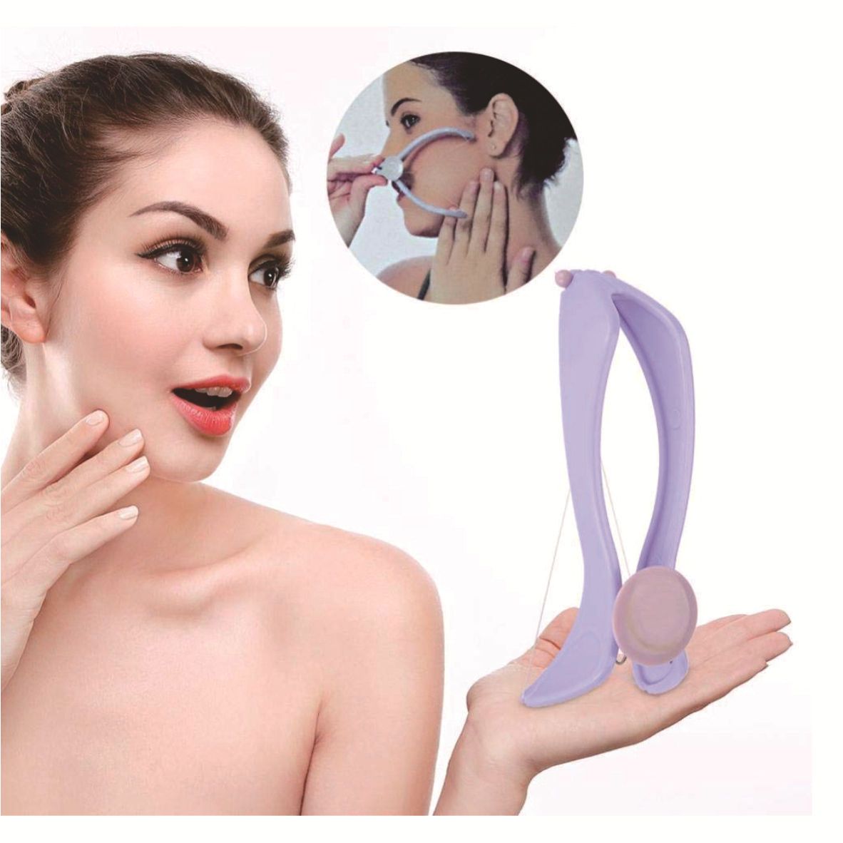 Facial Hair Removal for Women, with Threading Removal Tool, Portable Size for Facial, Neck Hair（ 19.5x8.5x5cm） - Image 4