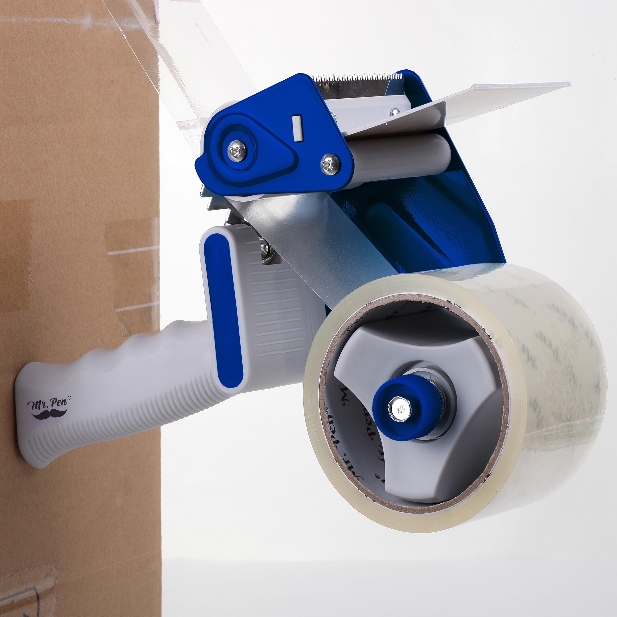 Heavy Duty Packaging Tape Dispenser, 2 Inch Tape Gun with Clear Tape, Packaging Tape Dispenser（blue） - Image 3
