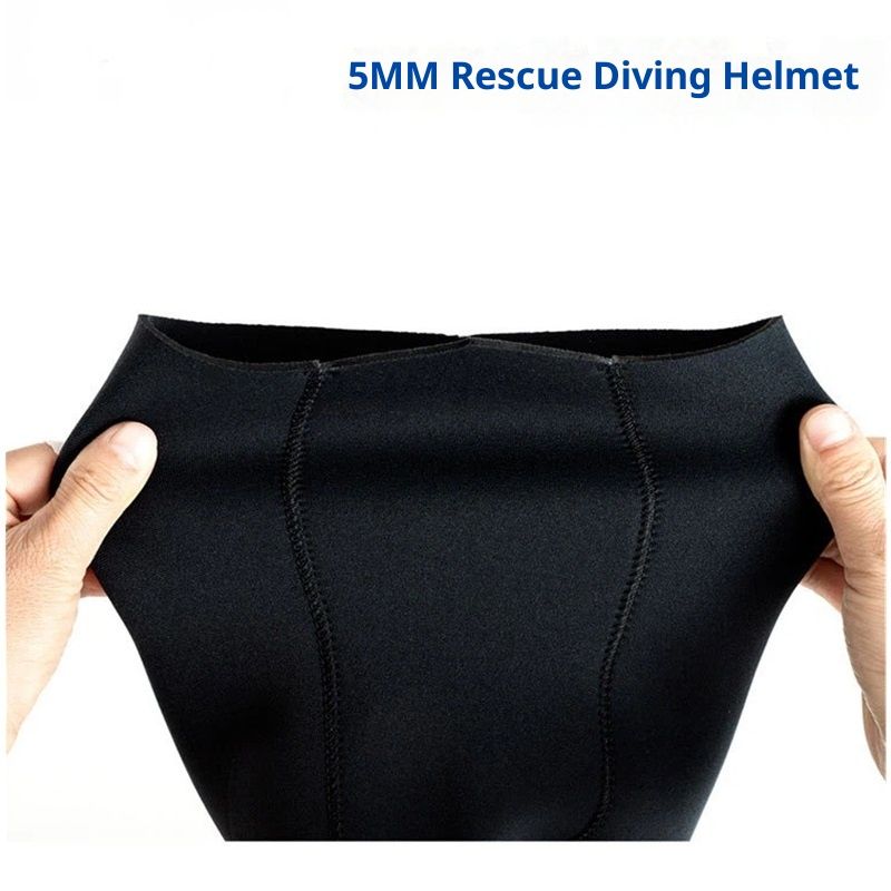 Neoprene Wetsuit Hood Scuba Diving Hood 5MM for Men Women Youth, Bib Dive Cap Surfing Thermal Hood for Kayaking Snorkeling Swimming Sailing Canoeing Water Sports（59-62 cm） - Image 2