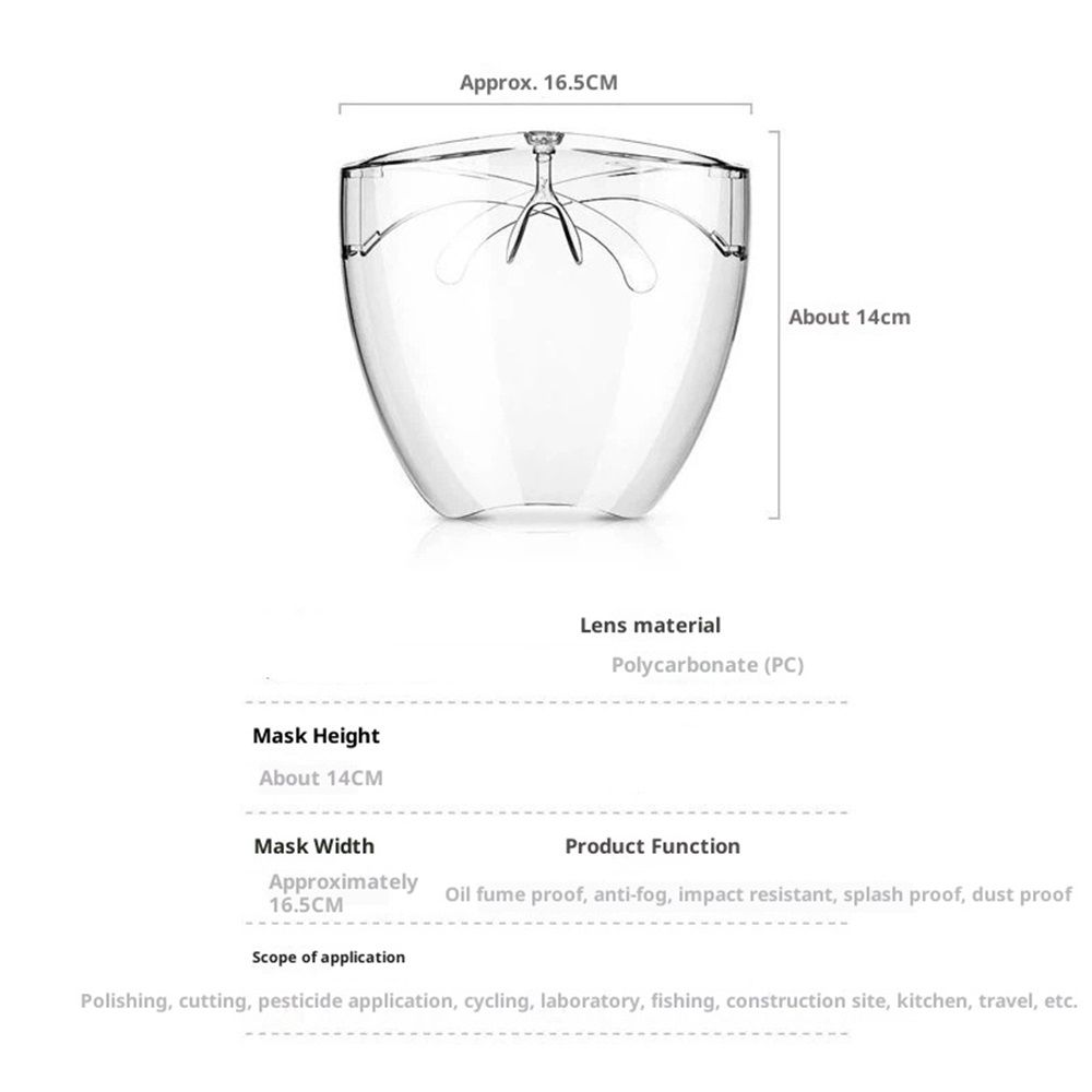 Gradient purple Tinted/Ombre Face Shield Full Cover Visor Glasses/Sunglasses (Full face goggles, protective goggles, protective face mask, splash proof) Amethyst/Fade - Image 5