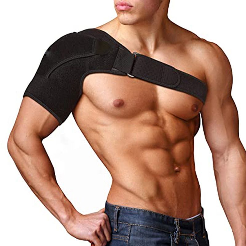 Shoulder Support Brace with Pressure Pad for Men Women, Adjustable Shoulder Brace for Torn Rotator Cuff, Tendonitis, Dislocation, AC Joint, Bursitis, Labrum Tear, Pain,universal - Image 1