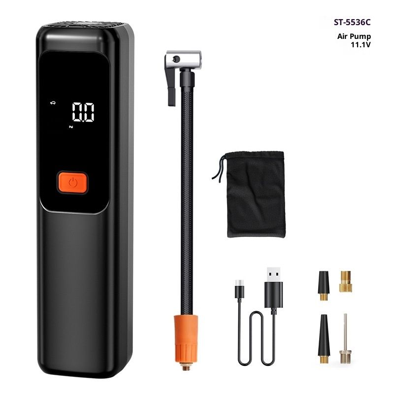 Tire Inflator Portable Air Compressor Cordless Rechargeable Digital Car Tire Pump for Car, Motorcycle, Bicycle & Balls - Image 1