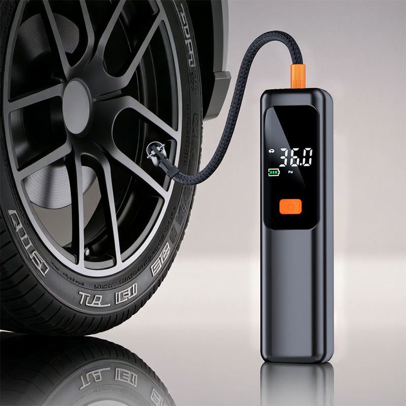 Tire Inflator Portable Air Compressor Cordless Rechargeable Digital Car Tire Pump for Car, Motorcycle, Bicycle & Balls - Image 3