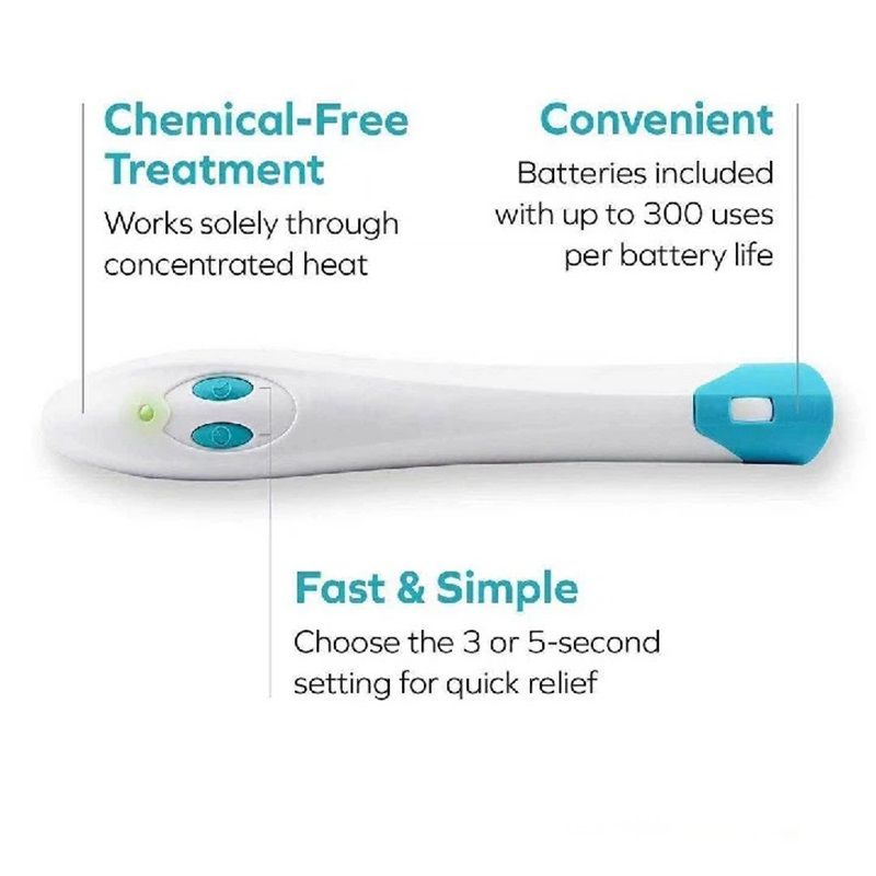 The  Electronic Bug bite Treatment for Mosquito Bites,Without Chemicals - Treatment by Heat, Each battery pack can be used up to 300 times  including batteries - Image 5