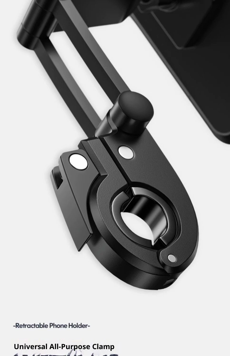 Phone Mount with Waterproof Protector, 360 Degree Adjustable Holder, Compatible with 7inch Roll Bar， Cell Phone - Image 4