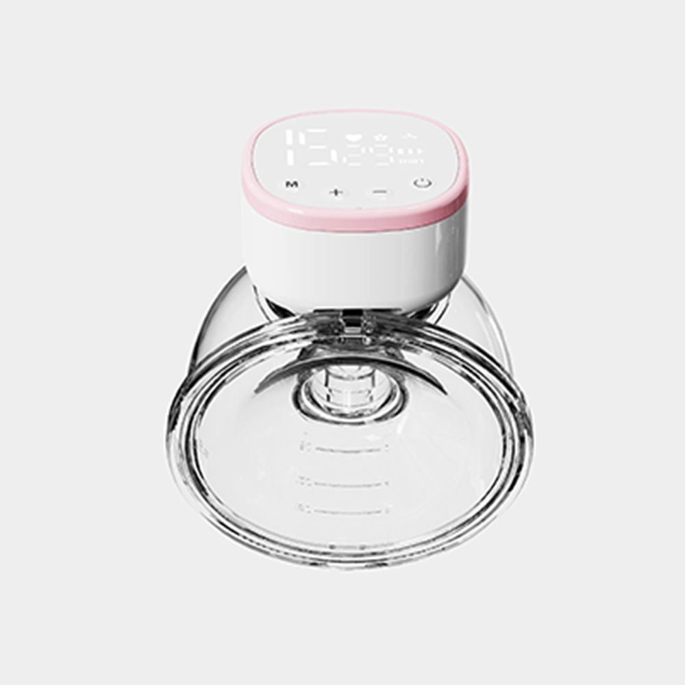 Upgraded Wearable Breast Pump, Hands-Free Design with Extended Battery Life & LED Display, Double Electric Portable Pump with 5ModesPink - Image 1