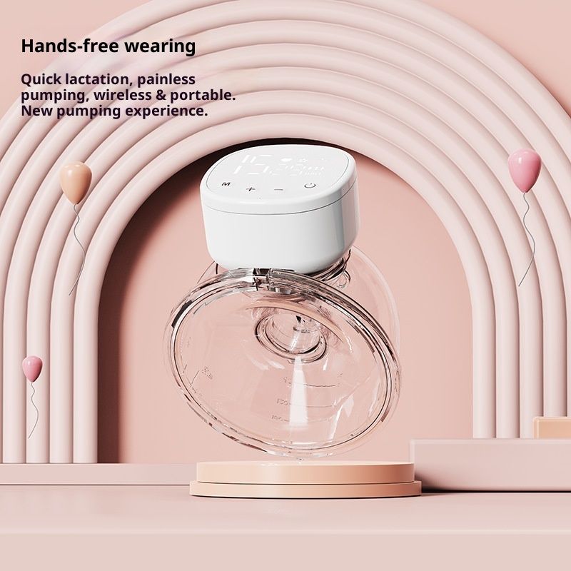 Upgraded Wearable Breast Pump, Hands-Free Design with Extended Battery Life & LED Display, Double Electric Portable Pump with 5ModesPink - Image 3